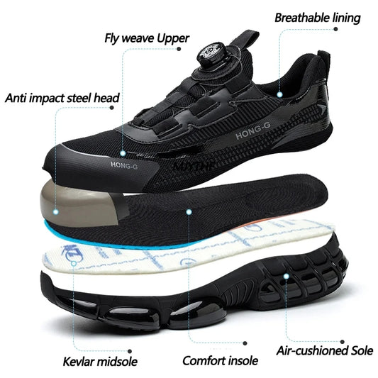 Men’s Safety Work Shoes – Metal Toe Cap | G188